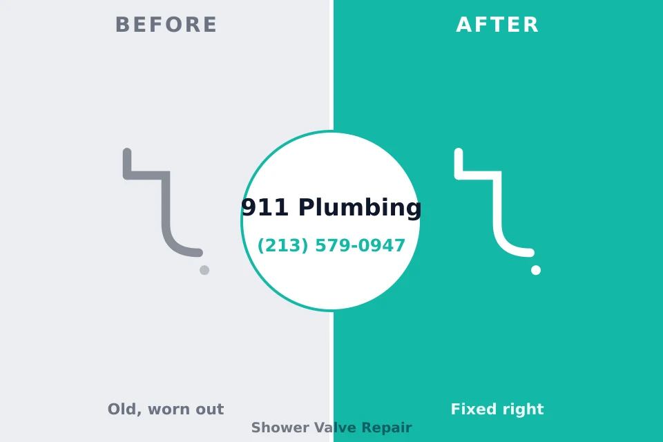 Before and after: plumbing repair Iowa Falls, IA